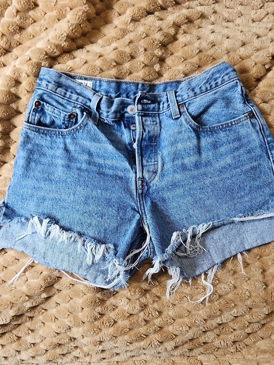 Levi's Pants - Levi's 501s MID BLUE CUTOFFS